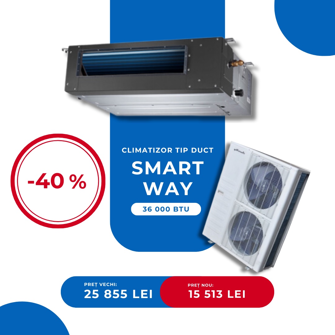 Lichidare de stock Smart Way tip duct 36000 BTU !!!